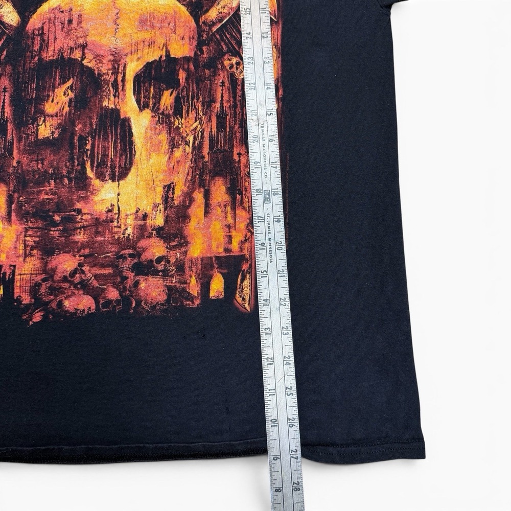 Slayer Final World Tour 2019 T Shirt L Black Skull Double Sided Metal Band Tee - Picture 9 of 11